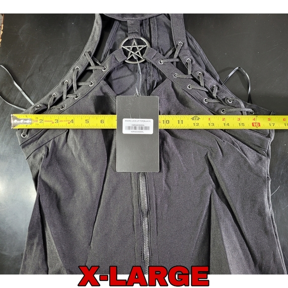 Killstar Snare Lace Up Top - Picture 6 of 6